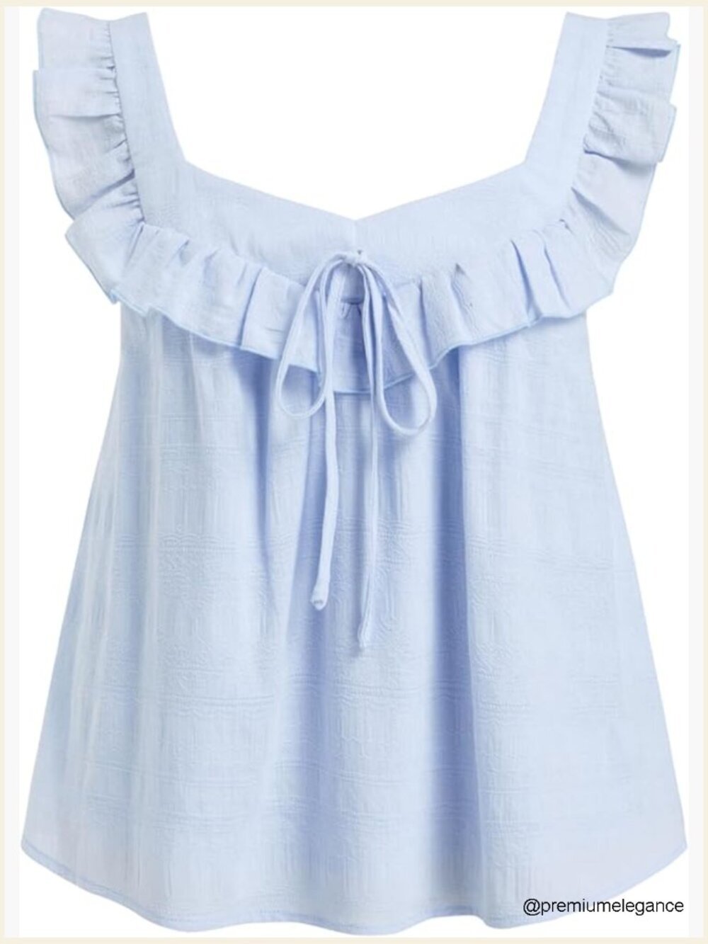 Eyelet Embroidered Floral Ruffle Square Neck Crop Tank Top Sleeveless Blouse